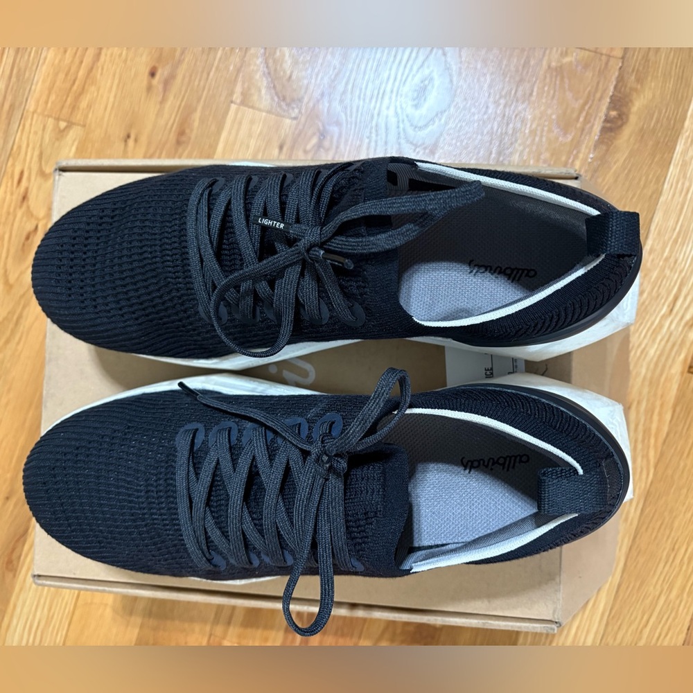 Allbirds Men’s tree flyer I Natural Black ( blizzard sole) size M11 - Picture 2 of 13